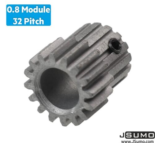 0.8 Modül Çelik Pinyon Dişli 16T (8mm Delikli)