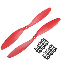 Jsumo - 1147 Kırmızı Plastik CW/CCW Pervane Seti