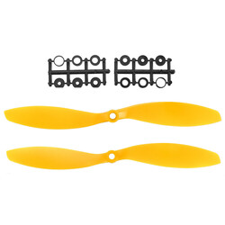 Jsumo - 1147 Sarı Plastik CW/CCW Pervane Seti