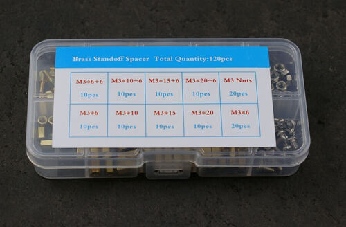 120 Parça M3 Metal Distans-Vida-Somun Seti (Kutulu)