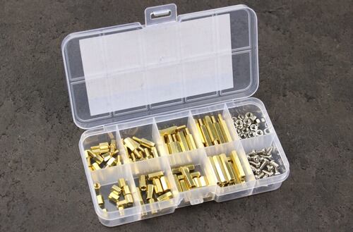 120 Parça M3 Metal Distans-Vida-Somun Seti (Kutulu)