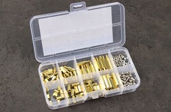 Jsumo - 120 Parça M3 Metal Distans-Vida-Somun Seti (Kutulu)