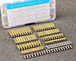 Jsumo - 120 Parça M3 Metal Distans-Vida-Somun Seti (Kutulu)