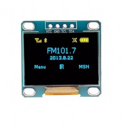 128x64 0,96 inc Oled Ekran I2C- Mavi