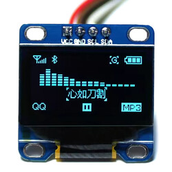 Jsumo - 128x64 0,96 inc Oled Ekran I2C- Mavi