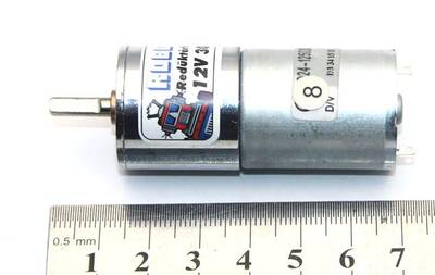 12V 25MM 30Rpm Redüktörlü DC Motor