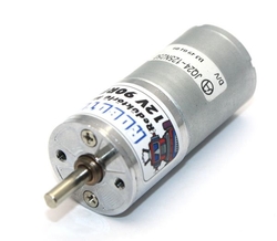 12V 25MM 90Rpm Redüktörlü DC Motor - Thumbnail