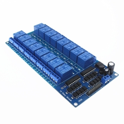 16'lı 12V Röle Kartı - 16 Way 12V Relay Module - Thumbnail