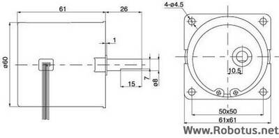 220V 15 Rpm AC Senkron Motor