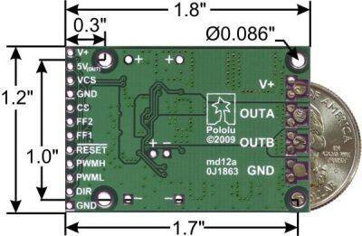 24 V 23 A Yüksek Güçlü Motor Sürücü Kartı