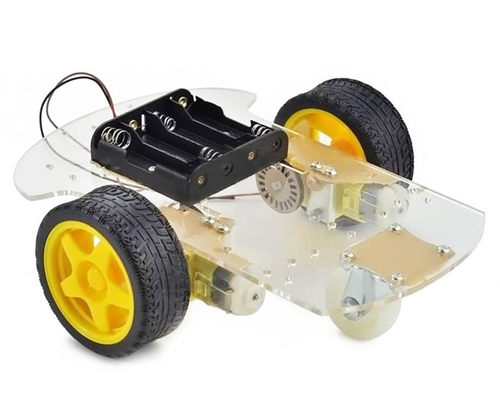 2WD Arduino Mobil Araba Gövde Seti - Şeffaf