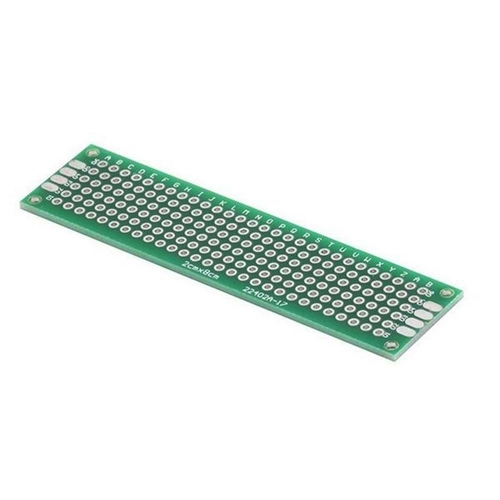 2x8 cm Çift Taraflı Delikli PCB Plaket