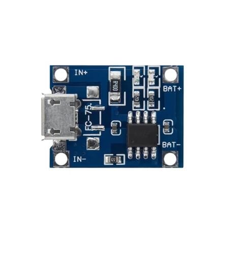 TP4056 - 3.7V 1A Akım Micro USB Girişli Lipo Pil Şarj Devresi