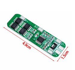 3S 10A 12V 18650 Lityum Pil Koruma Kartı - Thumbnail
