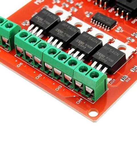 4 Kanal IRF540 Mosfet Modülü - 100V 27A