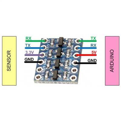 4 Kanal Logic Level Converter