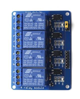 4'lü 12V Röle Kartı - 4 Way 12V Relay Module