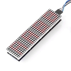  - 4′lü 8x8 Kırmızı Dot Matrix Board