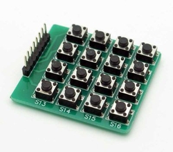 4x4 Push Buton Keypad - Thumbnail