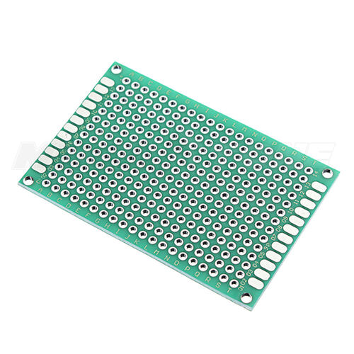4x6 cm Çift Taraflı Delikli PCB Plaket