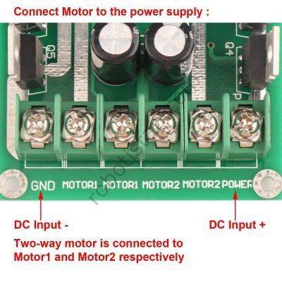 5-35V 30A 150W Çift Motor Sürücü Kartı