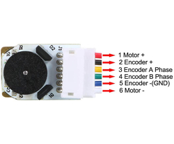 6V 1000 RPM Enkoderli Mikro DC Motor - Thumbnail