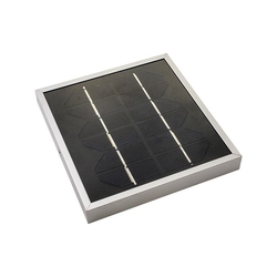 6V 600mA Su Geçirmez Solar Panel - Alüminyum Kasa 130x130mm - Thumbnail