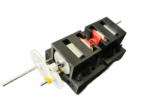 6V Çift Şaftlı Redüktörlü Dc Motor - Dişli Kutulu