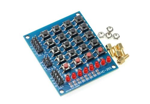 8 LED'li 4x5 Keypad Modül - Tuş Takımı Modül