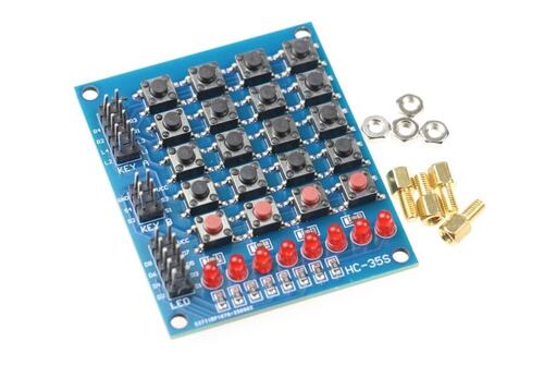 8 LED'li 4x5 Keypad Modül - Tuş Takımı Modül