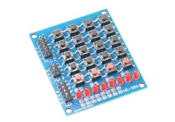 8 LED'li 4x5 Keypad Modül - Tuş Takımı Modül - Thumbnail