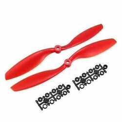 Jsumo - 8045 Plastik CW/CCW Pervane Seti - Kırmızı