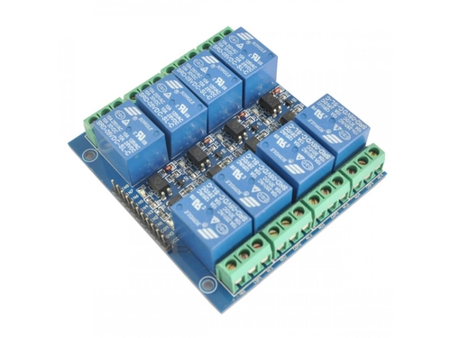 8'li 5V Röle Kartı - 8 Way 5V Relay Module