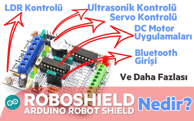 Roboshield ile Arduino Projeleri Yapımı