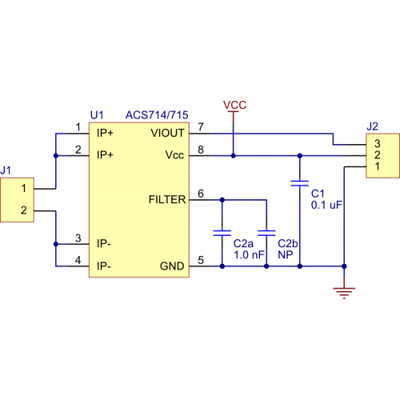 ACS714 30Amper Akım Sensörü