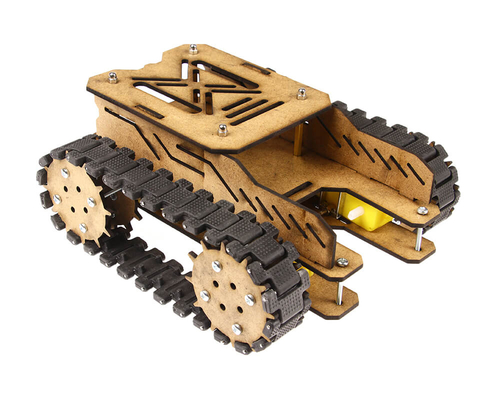 Woodie Ahşap Tank Robotu Gövde Seti - Demonte