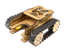 Woodie Ahşap Tank Robotu Gövde Seti - Demonte - Thumbnail