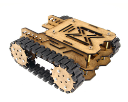 Woodie Ahşap Tank Robotu Gövde Seti - Demonte - Thumbnail