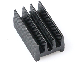 Aluminum Heatsink 25x15x12mm - Soğutucu Blok-Siyah - Thumbnail