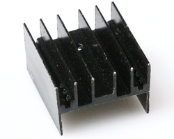 Aluminum Heatsink 23x25x16mm - Soğutucu Blok-Siyah - Thumbnail