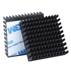 Jsumo - Aluminum Heatsink 40x40x8mm - Soğutucu Blok - Bantlı