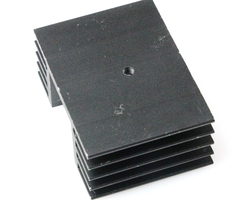 Aluminum Heatsink 35x48x19mm - Soğutucu Blok-Siyah - Thumbnail