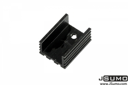 Aluminum TO 220 HeatSink (15mm x 20mm x 10mm) Soğutucu Blok - Siyah - Thumbnail