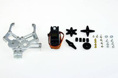 Alüminyum Gripper Set + Servo Motor (Robot El)