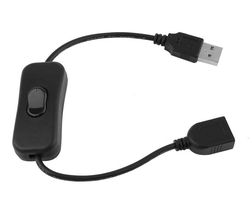 - Anahtarlı USB Uzatma Kablosu (Dişi-Erkek) - 30cm