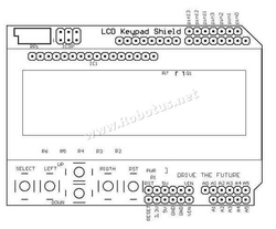 Arduino LCD Keypad Shield - Thumbnail