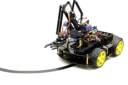 Arduino Robot Kollu 4WD Mobil Araba Kiti - Demonte - Thumbnail