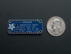 CAP1188 - 8 Anahtarlı Kapasitif Dokunmatik Sensör Breakout Kartı - I2C veya SPI - Thumbnail