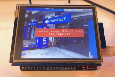 Dokunmatik TFT LCD Arduino Shield 2.4'' (SD Kart Soketli)