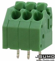 Jsumo - Düğme Yaylı Klemens Yeşil 3lü 3.5mm